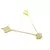 Colar Elos Cadeado 3 Trevos Cravejados - comprar online