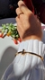 Bracelete T Banhado à Ouro 18k - New Sellena Semijoias 