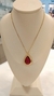Colar com pingente gota cristal com base e zircônia na internet