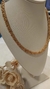 Colar Elos Redondos Entrelaçados Banhado em Ouro 18K - New Sellena Semijoias 