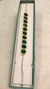 Imagem do Pulseira Gota Banhada a Ouro 18K com Zircônia Verde