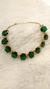 Pulseira Gota Banhada a Ouro 18K com Zircônia Verde na internet