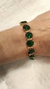 Pulseira Gota Banhada a Ouro 18K com Zircônia Verde - New Sellena Semijoias 