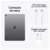 iPad Air M3 7 Geração 11 Wi-fi 128GB na cor Cinza espacial, exibindo uma tela com formas coloridas.