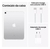 Apple iPad 10ª Geração 10.9 polegadas na cor prata com capinha preta e película protetora de tela