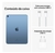 iPad 10ª Geração 10.9 Wi-fi 256GB na cor azul, exibindo uma tela com formas coloridas.