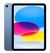 iPad 10ª Geração 10.9 Wi-fi 256GB na cor azul, exibindo uma tela com formas coloridas.