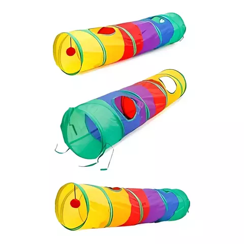 Túnel Interativo para Gatos – Brinquedo Labirinto Colorido e Divertido - comprar online