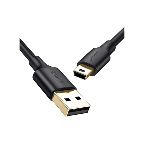 Cable USB-A 2.0 a Mini USB 5 Pines de 1 Metro Negro Ugreen