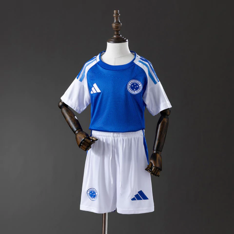 Kit Infantil Cruzeiro I 25/26 - Adidas - Azul e branco - comprar online