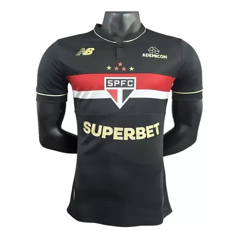 Camisa São Paulo III 25/26 - Jogador New Balance Masculina - Preta - comprar online