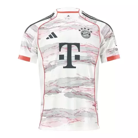Camisa Bayern de Munique II 25/26 - Torcedor Adidas Masculina - Bege com detalhes em vermelho e azul - comprar online