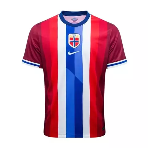 Camisa Noruega I 24/25 - Torcedor Nike Masculina - Vermelha com detalhes em branco e azul - comprar online