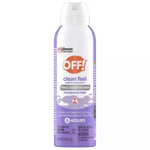 OFF! Clean Feel Mosquito Repellent Picaridin DEET-free Bug Spray Travel Size - 2.5oz / repelente OFF! tamaño para viaje