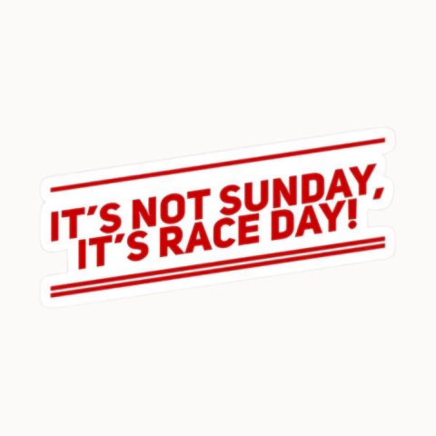 "No es Domingo, es dia de carrera" F1 - comprar online