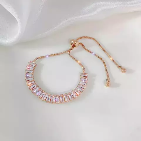 Pulseira Ajustável de Zircão Brilhante - comprar online