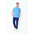 Camisa Polo Masculina Piquet - Azul Celeste - loja online
