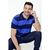 Camiseta Gola Polo Rick Masculina Listrada Slim - Azul - comprar online