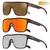 CRIXALIS Moda Polarizada Óculos de Sol Para Homens Quadrados Oversized Anti Gla - comprar online