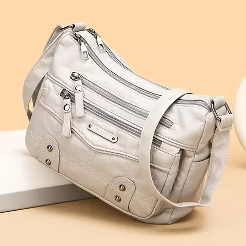 Bolsas de couro de alta qualidade para mulheres Bolsa de ombro retrô Crossbody Messenger Bag Designer de luxo para senhoras Bolsas de moda feminina