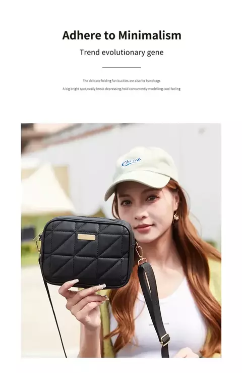 Moda bordada feminina crossbody saco na moda câmera mini quadrado bolsa de ombro elegante couro do plutônio forro de poliéster