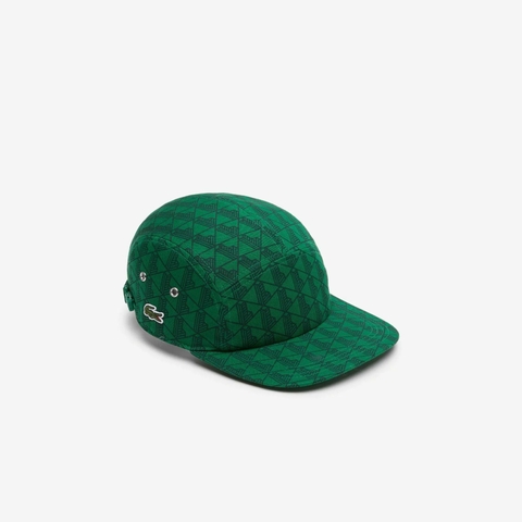 Boné Lacoste Jockey Monogram Print Twill - Verde/Green - comprar online