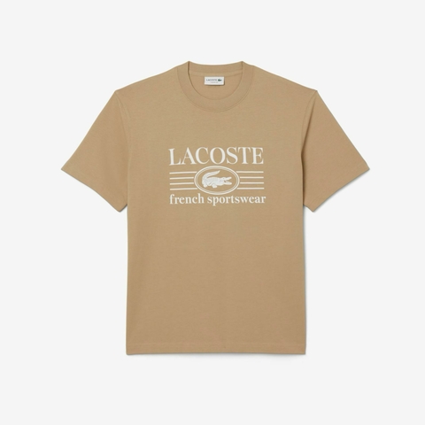Camisa Lacoste Classica em Algodão French Sportswear - Beige - comprar online