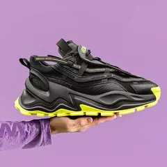Tênis masculinos sapatos respirável na internet