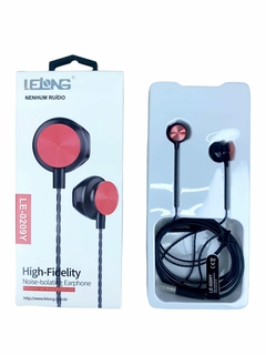Fone de Ouvido Com Fio P3 Isolamento De Ruído Lelong LE-0209Y - Kliko