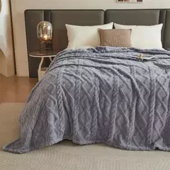 Cobertores de flanela de lã coral para camas cor sólida primavera inverno maci na internet