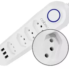 Regra tomada - tomada usb,2m,tomada,filtro de linha,plug,extensão tomada,extensão de tomada e
