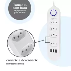 Regra tomada - tomada usb,2m,tomada,filtro de linha,plug,extensão tomada,extensão de tomada e