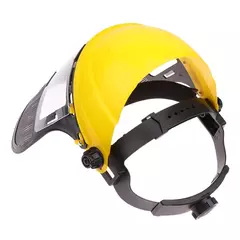 Chapéu de segurança com malha integral para aparador de grama, máscara protet - comprar online