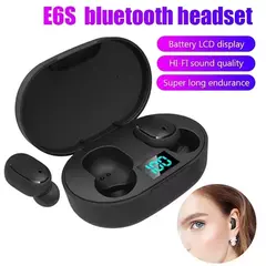 Tws e6s fone bluetooth fones de ouvido sem fio bluetooth com cancelamento ruído - Kliko