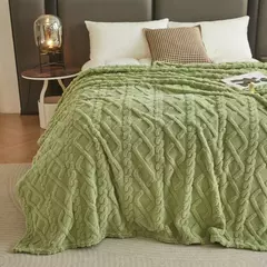 Cobertores de flanela de lã coral para camas cor sólida primavera inverno maci - loja online