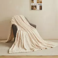 Cobertores de flanela de lã coral para camas cor sólida primavera inverno maci - comprar online