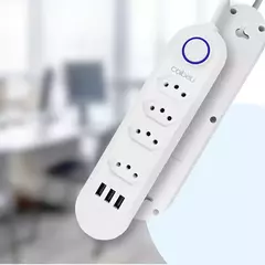 Regra tomada - tomada usb,2m,tomada,filtro de linha,plug,extensão tomada,extensão de tomada e na internet