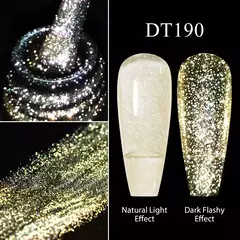 MEET ACROSS 7ml Translucidez Gel Reflexivo Esmalte Reflexivo Glitter Semi Perman - comprar online