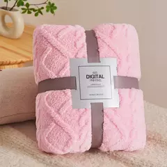 Cobertores de flanela de lã coral para camas cor sólida primavera inverno maci