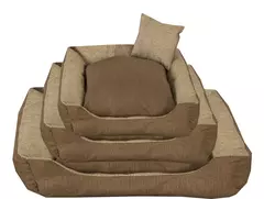 Cama Para Pet Cães E Gatos Bege/marrom Porte Grande - Kliko