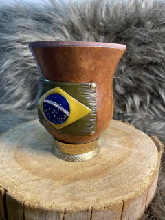 CUIA PORONGO LOGO BRASIL COM PÉ DE METAL - comprar online