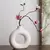 Vaso plano minimalista simples em forma de rosquinha, vaso de flores único, dec - Click & Vai
