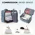 Mochila de viagem de mão masculina com sacos de vácuo para roupas, sacos de ar - loja online