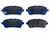 Juego de Pastillas de Freno Delanteras Cerámicas/Semimetálicas para Ford Fiesta años 2008 a 2020