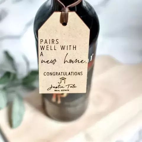 Tag Parabéns em MDF 3mm 10 x 8 cm