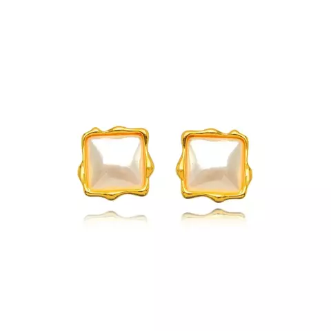 Brinco Pérola Elegante/ Banho Ouro 18k