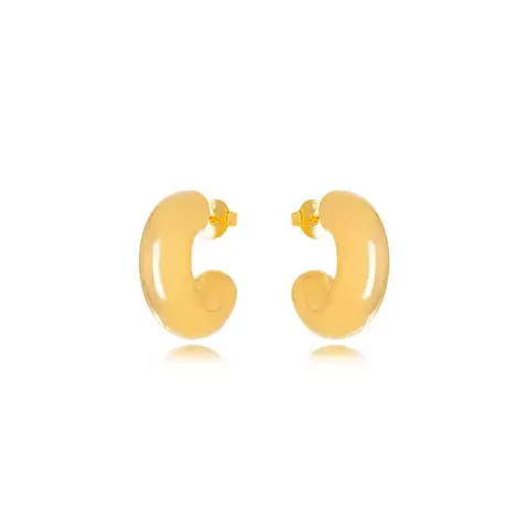 Brinco Argola Bold/ Banho Ouro 18k