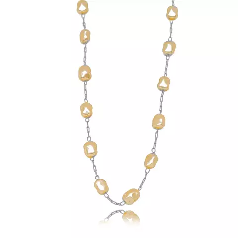 Choker Pérolas Barrocas/ Banho ródio