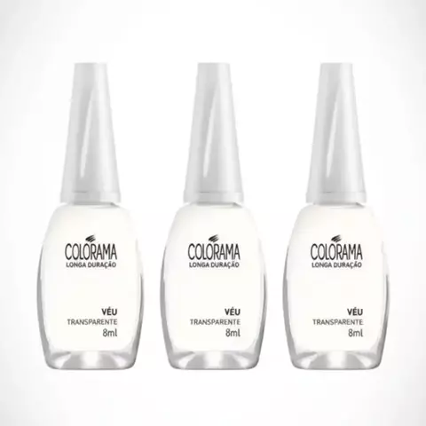 Kit 3un - Esmalte Véu Colorama - 8ml