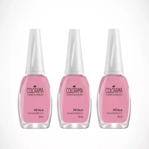 Kit 3un - Esmalte Pétala Colorama - 8ml